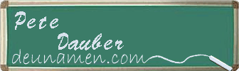 Pete Dauber Visitenkarte